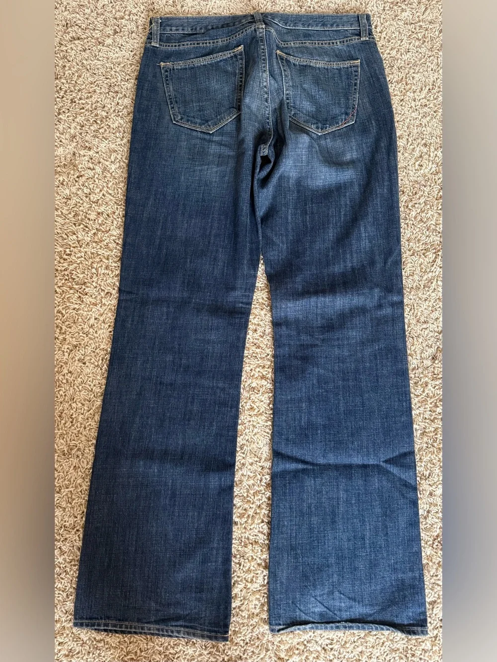 Banana Republic Men's Dark Blue Bootcut Jeans 33/34 Pants